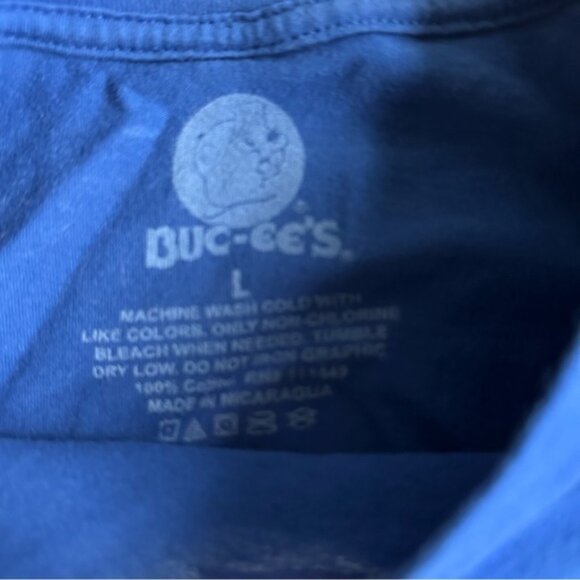 Buc-ees | "Dont Mess With Texas" Blue Short Sleeve Shirt | Size Large - Picture 8 of 10